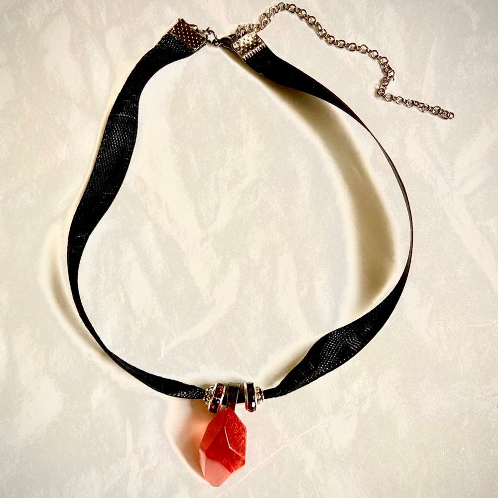 Handmade crystal choker